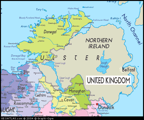 ulster map